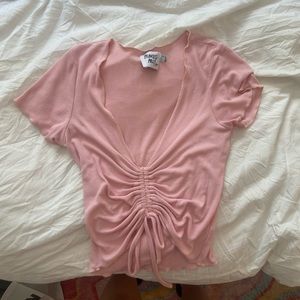 Princess Polly pink scrunch middle top